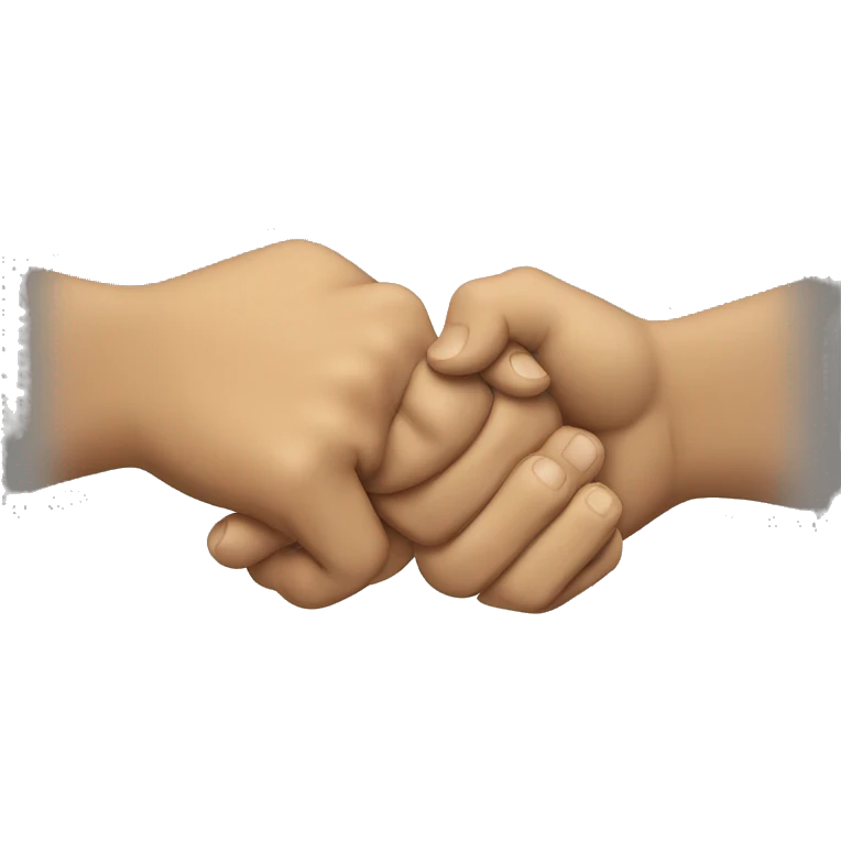 two hands fist bump emoji
