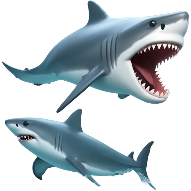shark with dolphin emoji