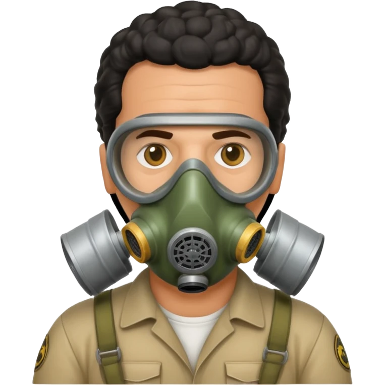 pablo escobar wearing a gas mask emoji