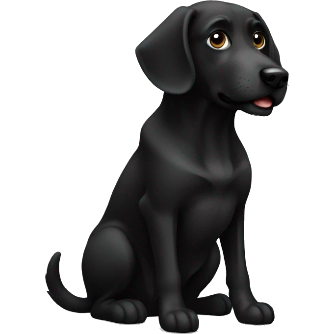 Dog black emoji