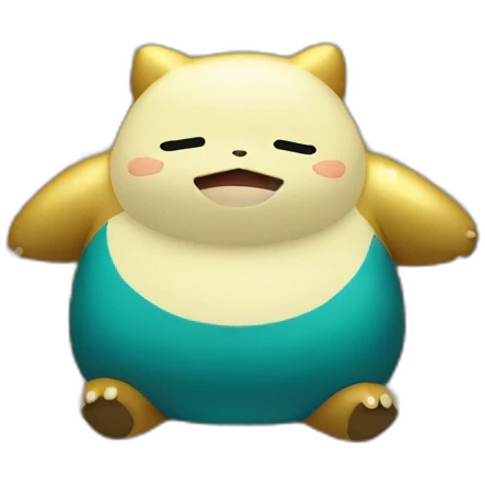 glitter in the shape of snorlax emoji