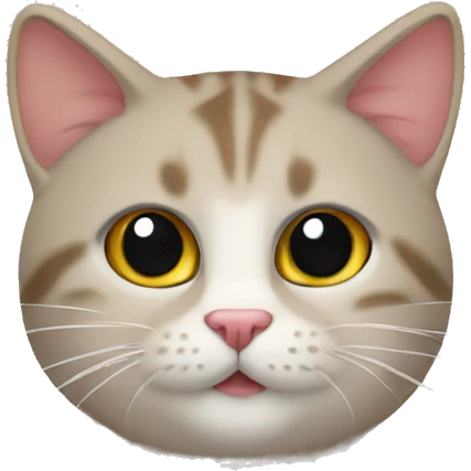 Gato con un cereal emoji