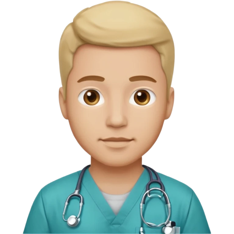 male with a scrubs emoji