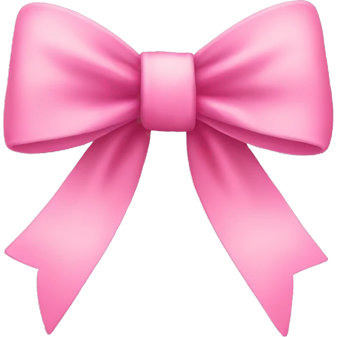 Pink bow emoji