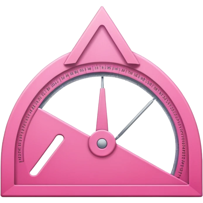 mac os icon, protractor, triangle, pink emoji