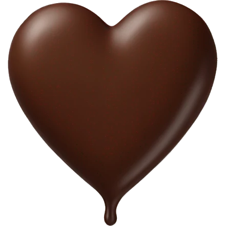 Red Heart dipped in chocolate  emoji