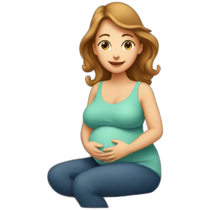 Pregnant lady logo emoji