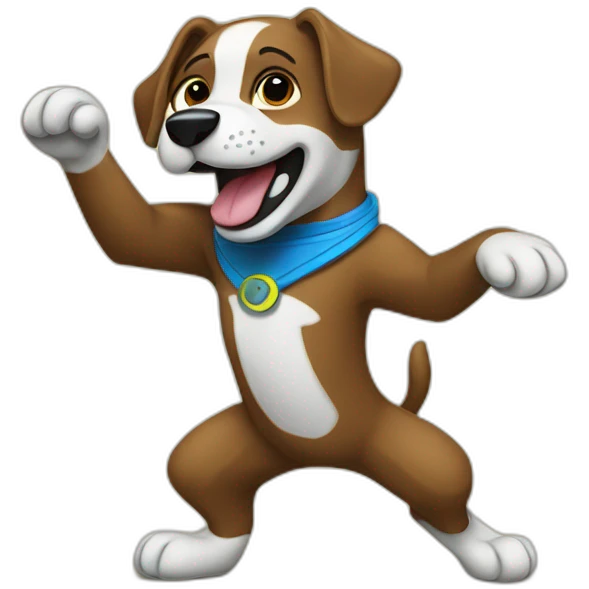 Perro bailando emoji