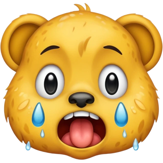 animal crying with shout emoji