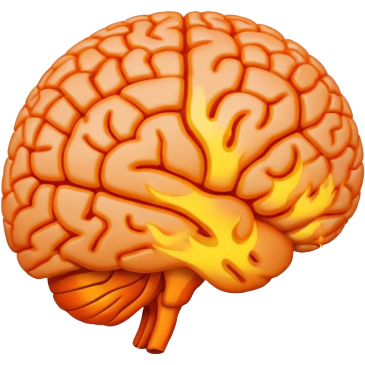 brain on fire emoji