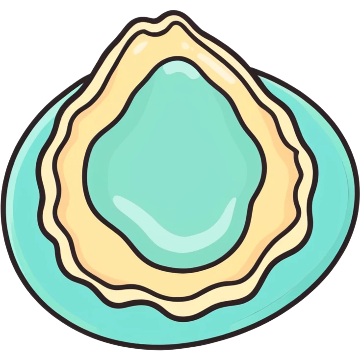 Oyster with a world inside  emoji