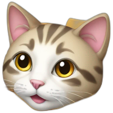 cat in gift box emoji