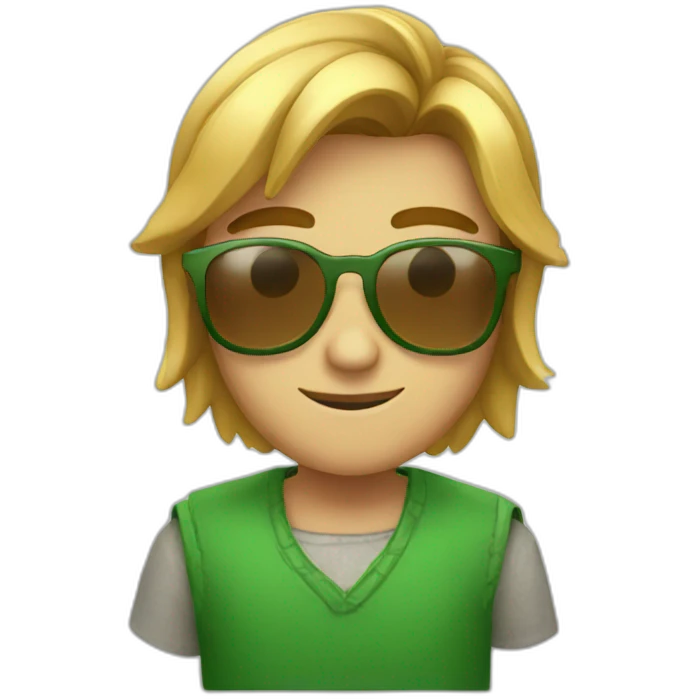 Link with sunglasses emoji