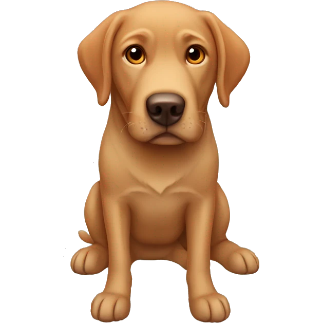 Labrador red emoji