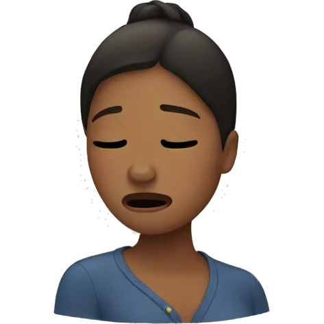 Woman crying emoji