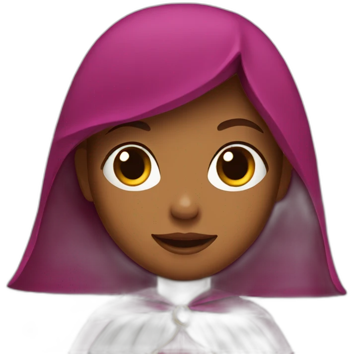 girl with cape emoji
