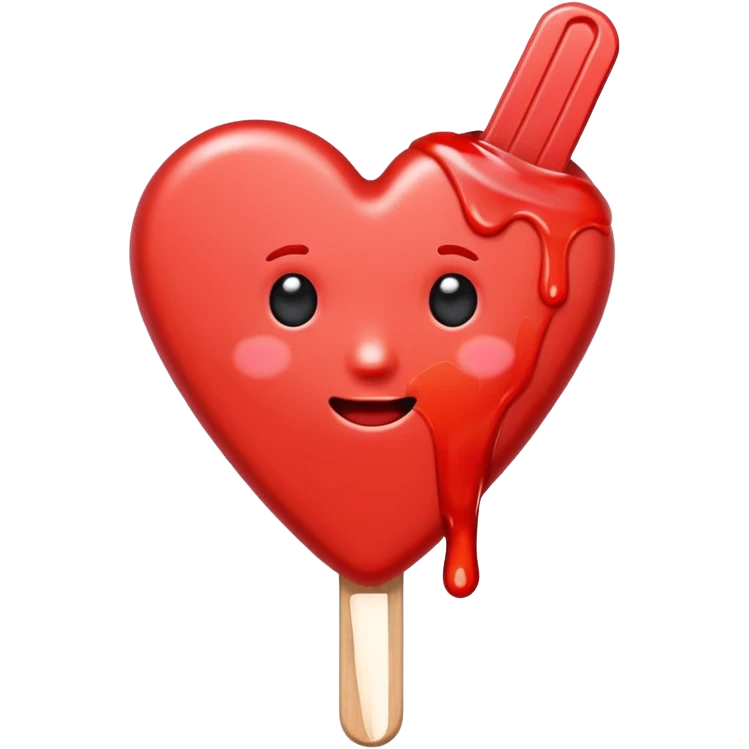 heart-shaped popsicle emoji