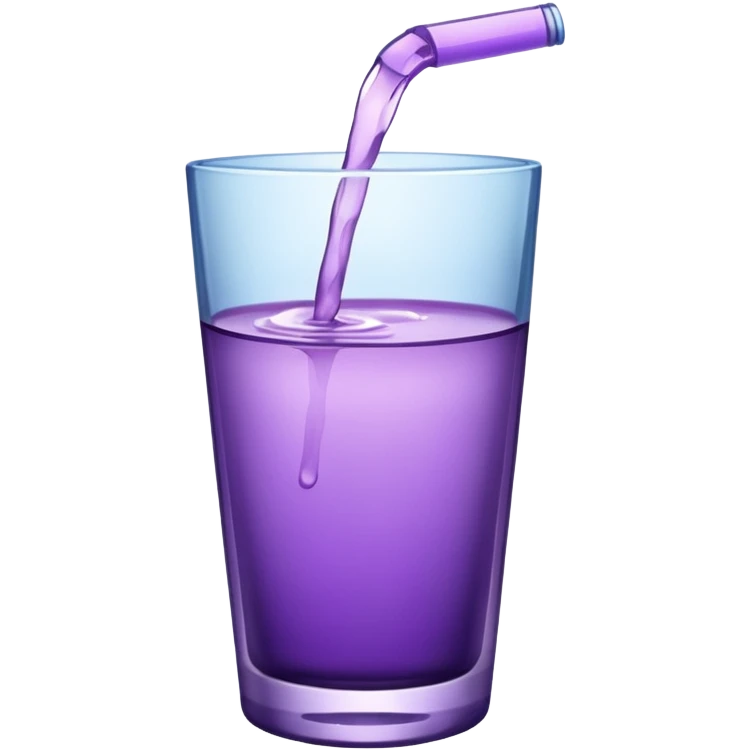 glass of purple water emoji