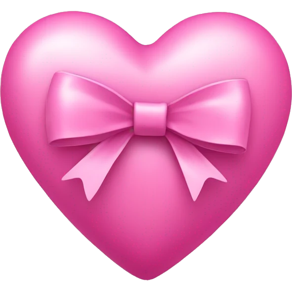 pink heart with bow on it emoji
