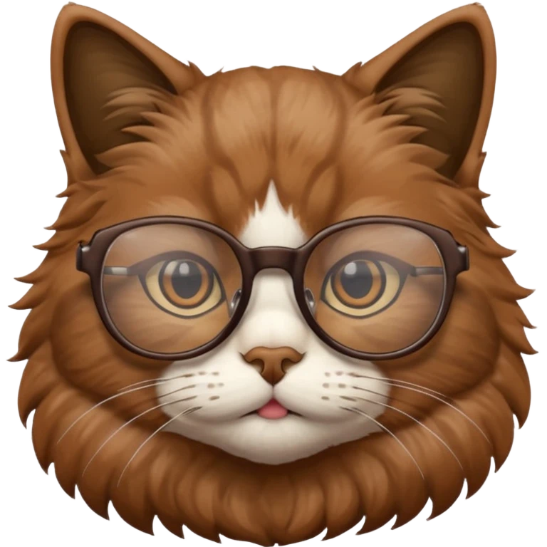  cat with glasses büst emoji