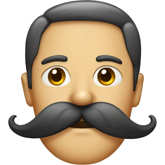 mustache emoji