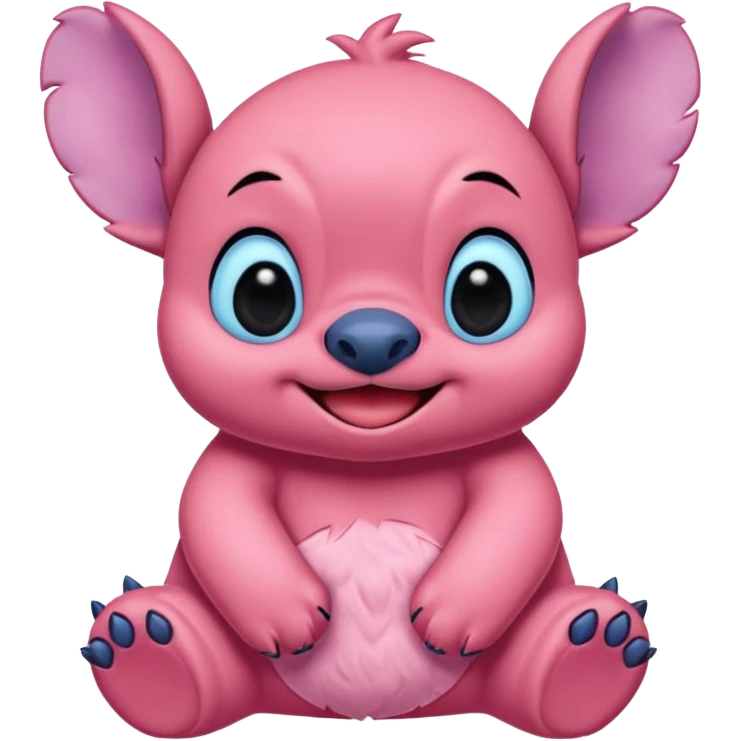 Pink lilo and stitch  emoji