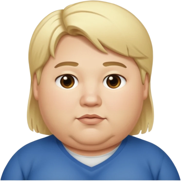 ash Trevino is a fat girl with blonde hair  emoji