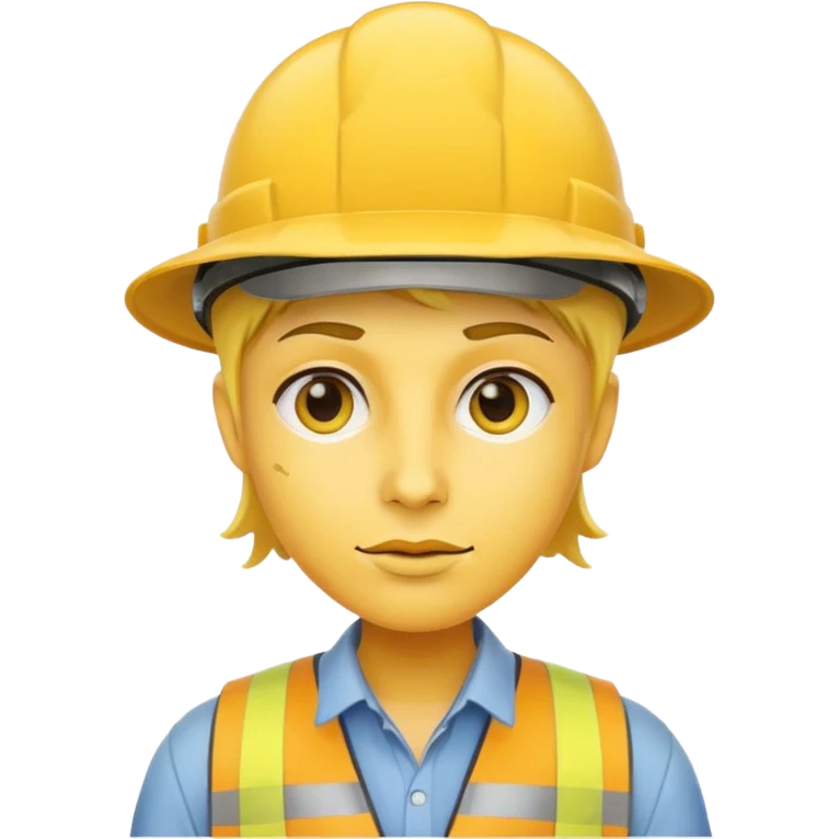 journalist with yellow skin wearing a press hat, no gender marker emoji
