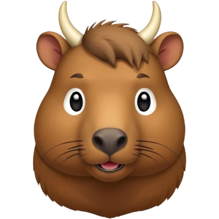 Capibara con cachos emoji