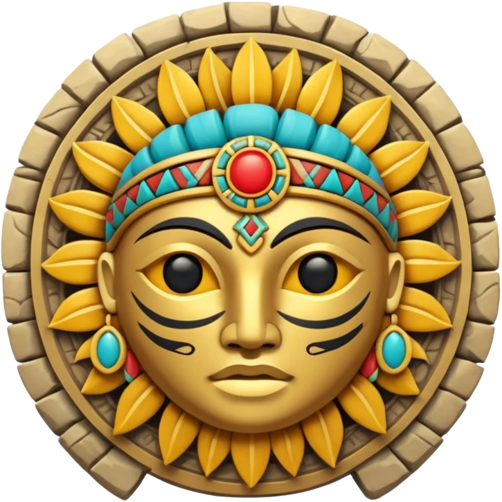 Sol y luna mexica  emoji