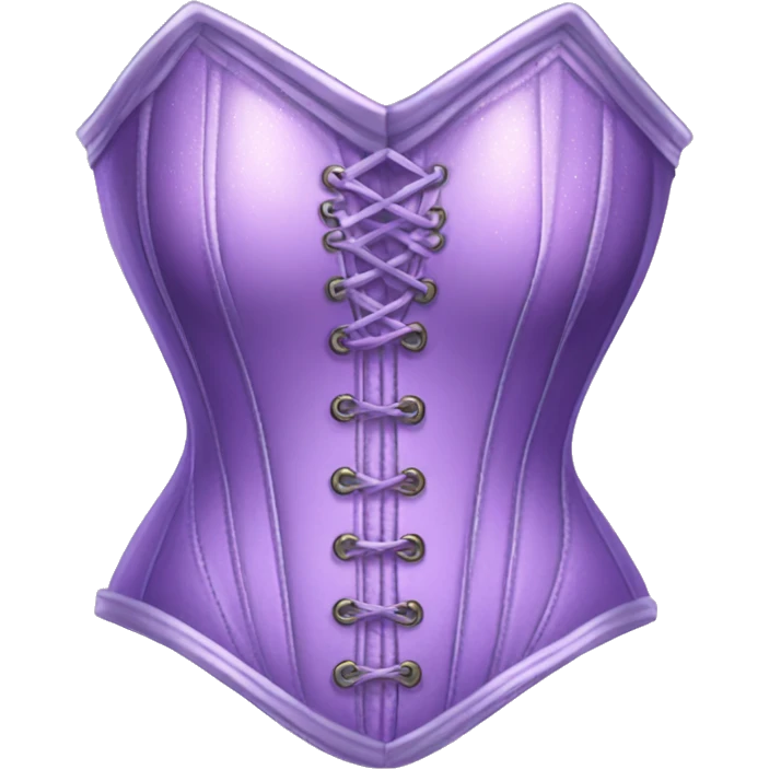 Sparkling lavender corset emoji