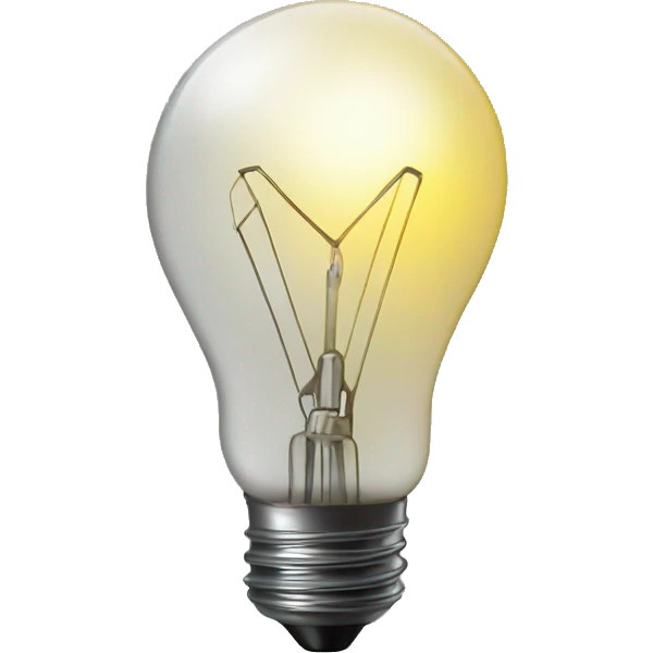 Idea lightbulb emoji