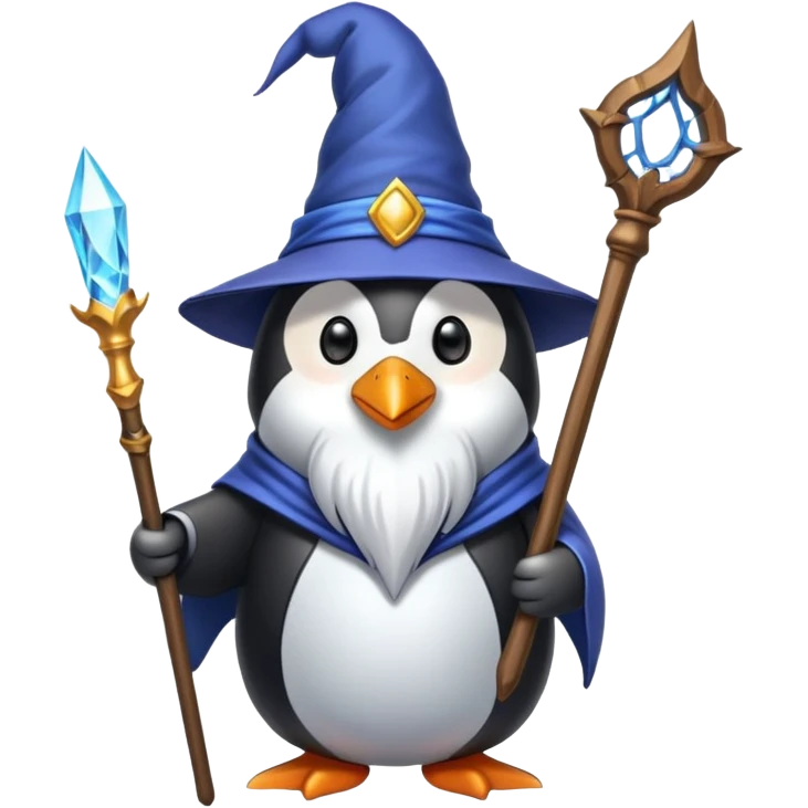 Penguin Wizard emoji