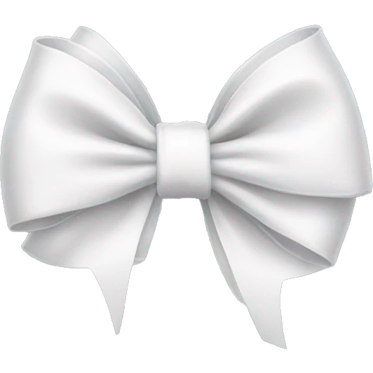 White bow emoji