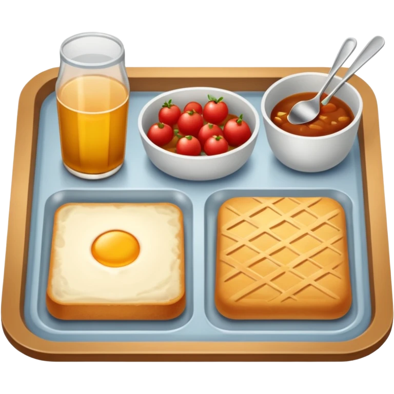 rectangle tray meal emoji