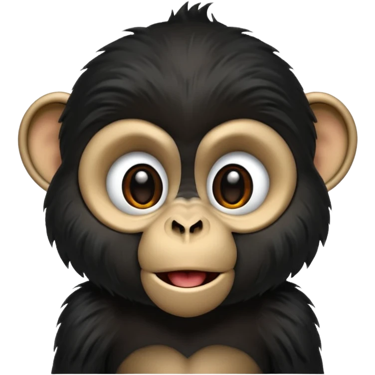 Black monkey  emoji