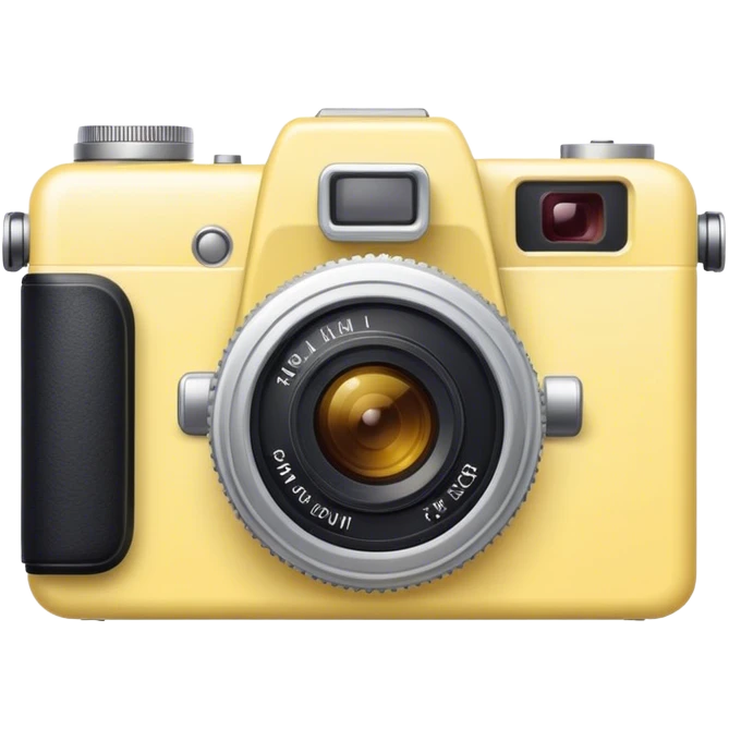 Light yellow camera  emoji
