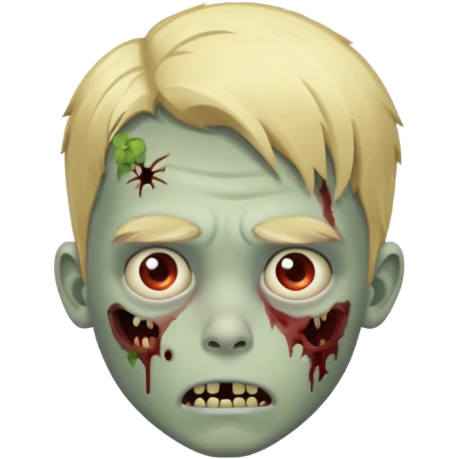 boy zombie with blonde hair emoji