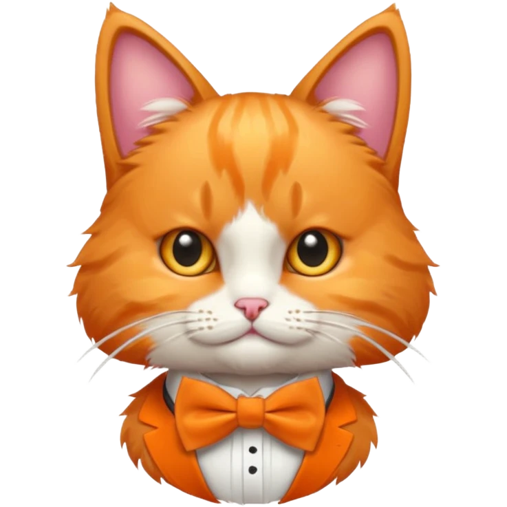 cat with a bowtie emoji