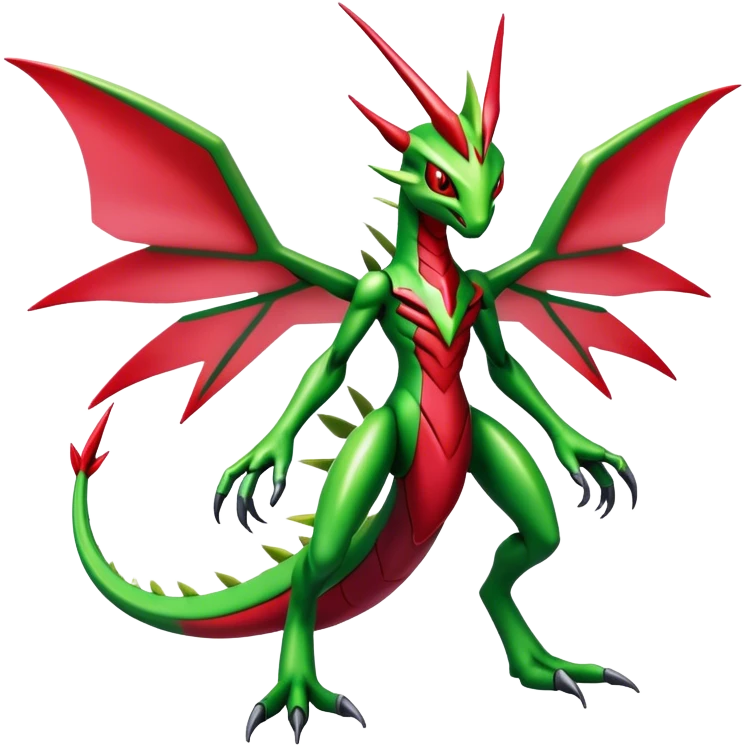  Cool Edgy Shiny Futuristic Ethereal Legendary Scizor-Digimon-Schyther-Flygon-hybrid full body emoji
