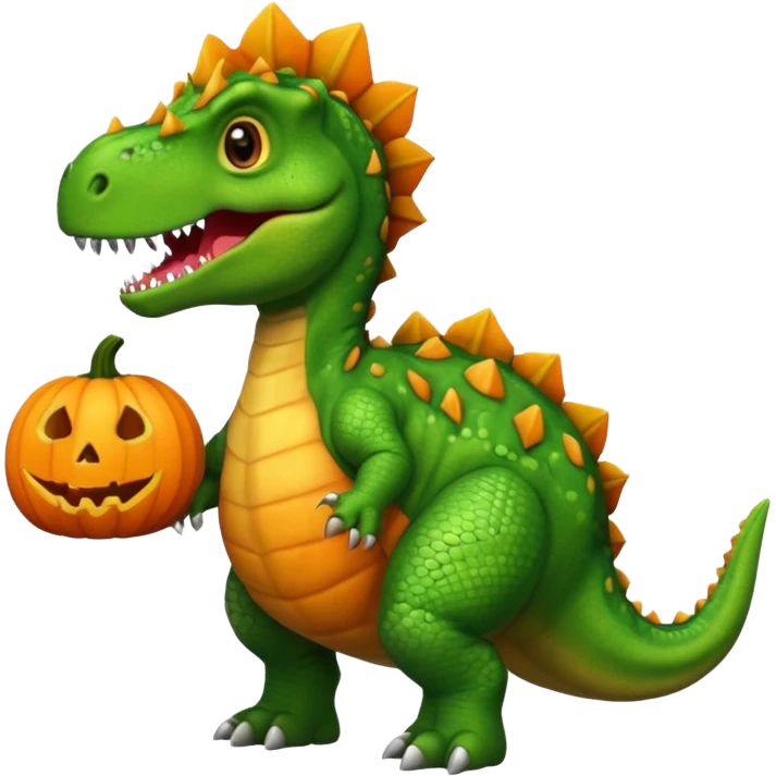 Halloween dinosaur  emoji
