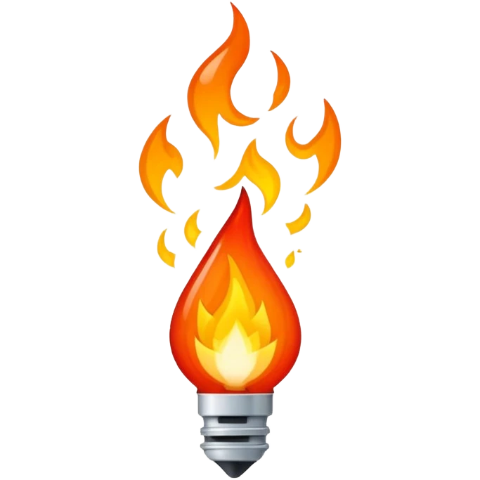 pouvoir ultime en feu emoji