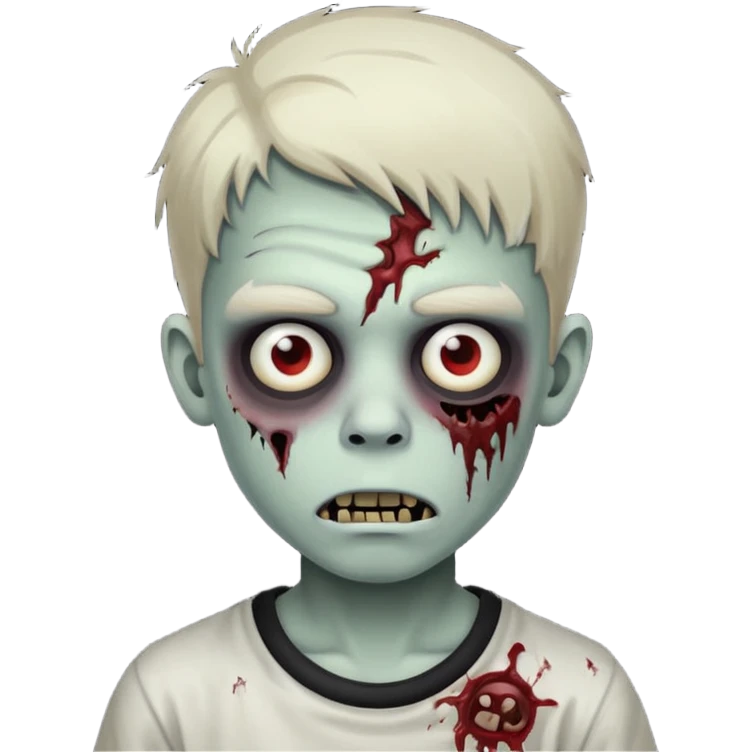 boy zombie emoji black background  emoji