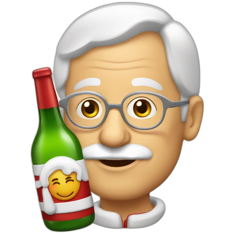 Père Noël alcool emoji