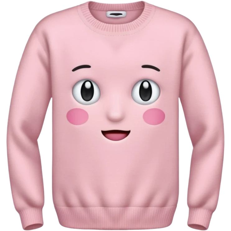 very very light pink sweater emoji