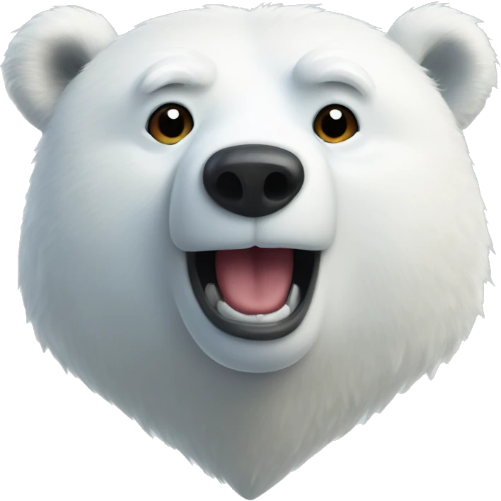 Polar bear hearts emoji
