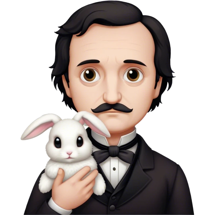 edgar allan poe bunny emoji