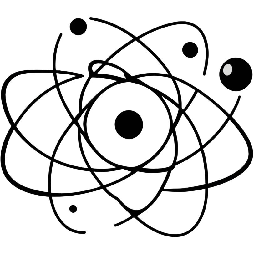 Symbolic representation of Pakistan's nuclear program with atom symbol and crescent emoji