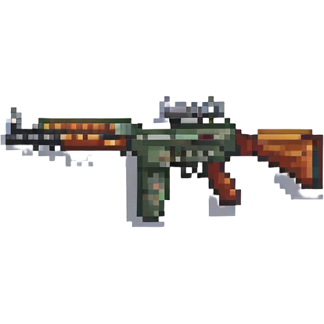 Sturmgewehr 44 rifle in pixel art style emoji