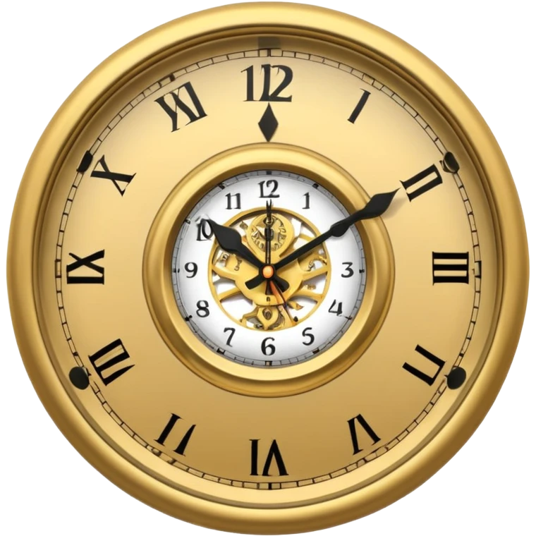  clock showing a 10 minutes before twelve. emoji